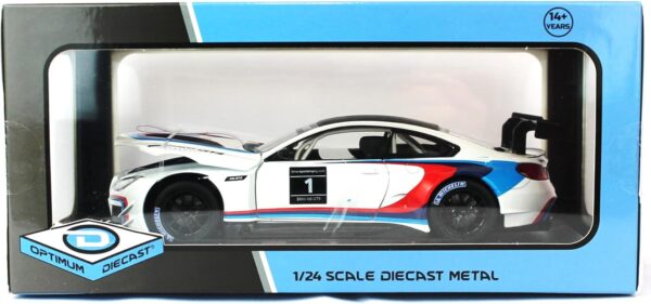 Motor city classics 1:24 2018 BMW M6 GT3 - White - Optimum Diecast