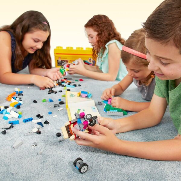 LEGO Classic Medium Creative Brick Box 10696 Building Toy Set - Featuring Storage, Includes Train, Car, and a Tiger Figure, and Playset for Kids, Boys, and Girls Ages 4-99 - Image 3