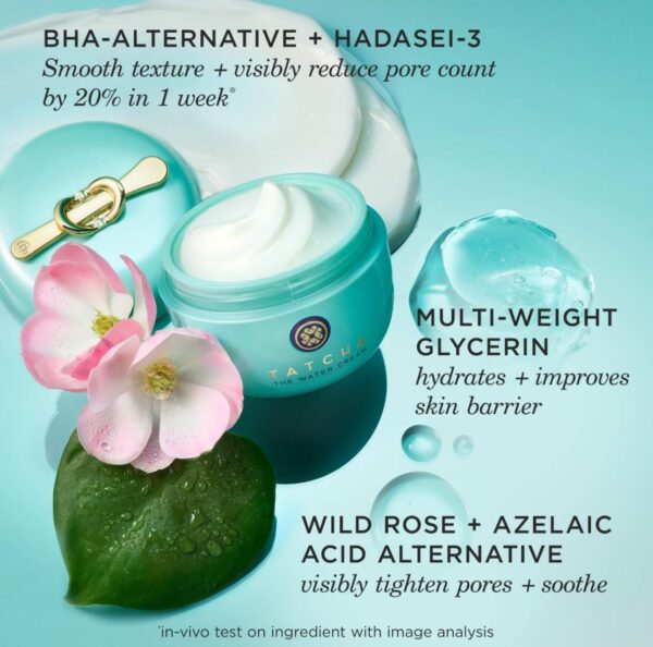 TATCHA The Water Cream | Cream Moisturizer for Face, Optimal Hydration For Pure Poreless Skin - Image 6