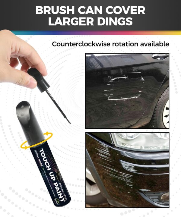 Black Touch Up Paint Pen,Touch Up Paint for Cars,Car Accessories Car Touch Up Paint, Automotive Paint Pen Scratch Repair,Car Remover Scratch Paint Pen,Car Paint Pen for Erase Car Scratches (Black) - Image 3