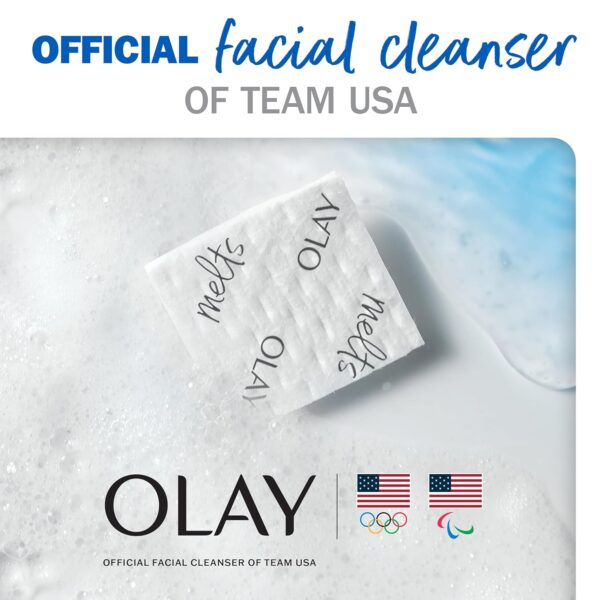 Olay Cleansing Melts + Hyaluronic Face Cleanser, 64 ct. total (2 x 32 ct.), Water-Activated Face Wash to Clean, Tone, and Refresh, Fragrance-Free - Image 6
