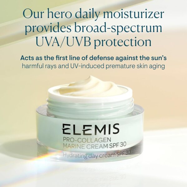 ELEMIS Pro-Collagen Marine Cream SPF 30, Lightweight Anti-Wrinkle Daily Facial Moisturizer - Image 3