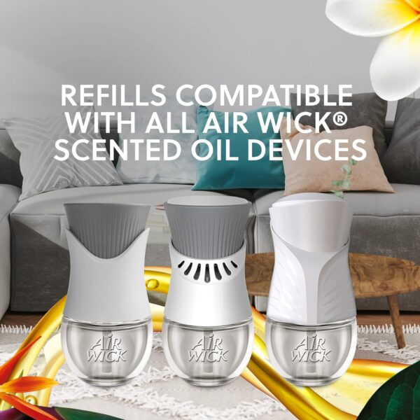 Air Wick Plug In Scented Oil Starter Kit, 2 Warmers + 6 Refills, Vanilla & Pink Papaya, Essential Oils, Air Freshener - Image 3