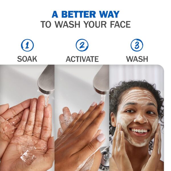 Olay Cleansing Melts + Hyaluronic Face Cleanser, 64 ct. total (2 x 32 ct.), Water-Activated Face Wash to Clean, Tone, and Refresh, Fragrance-Free - Image 3