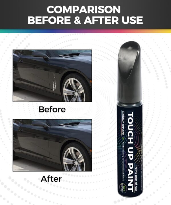 Black Touch Up Paint Pen,Touch Up Paint for Cars,Car Accessories Car Touch Up Paint, Automotive Paint Pen Scratch Repair,Car Remover Scratch Paint Pen,Car Paint Pen for Erase Car Scratches (Black) - Image 2