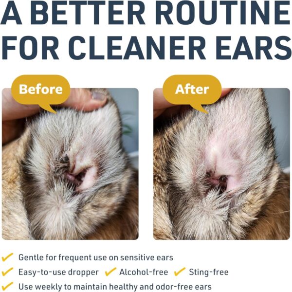 Veterinary Formula Clinical Care Ear Therapy Wipes, 100ct – Cat and Dog Ear Cleaner – Help Relieve Itchy Ears Quickly & Effectively Remove Dirt, Debris, and Foul Odor - Image 2