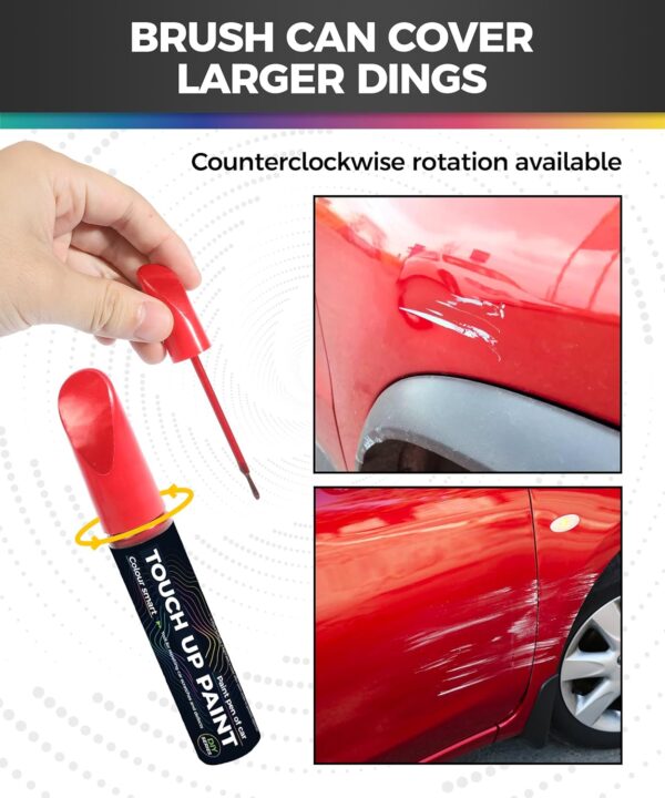 RED Touch Up Paint Pen,Touch Up Paint for Cars,Car Accessories Car Touch Up Paint, Automotive Paint Pen Scratch Repair,Car Remover Scratch Paint Pen,Car Paint Pen for Erase Car Scratches - Image 3